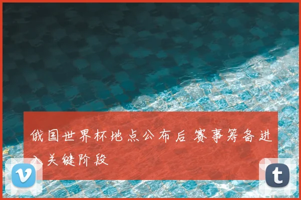 俄国世界杯地点公布后 赛事筹备进入关键阶段